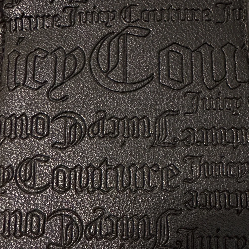 Juicy Couture Black Embossed Clutch